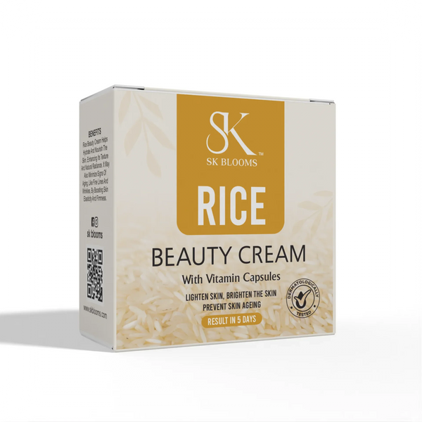 Rice Beauty Cream with Two Free Whitening Capsule